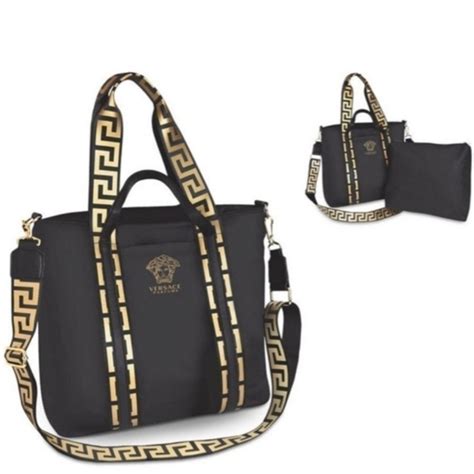 is versace parfums bag real|versace handbags with big zipper.